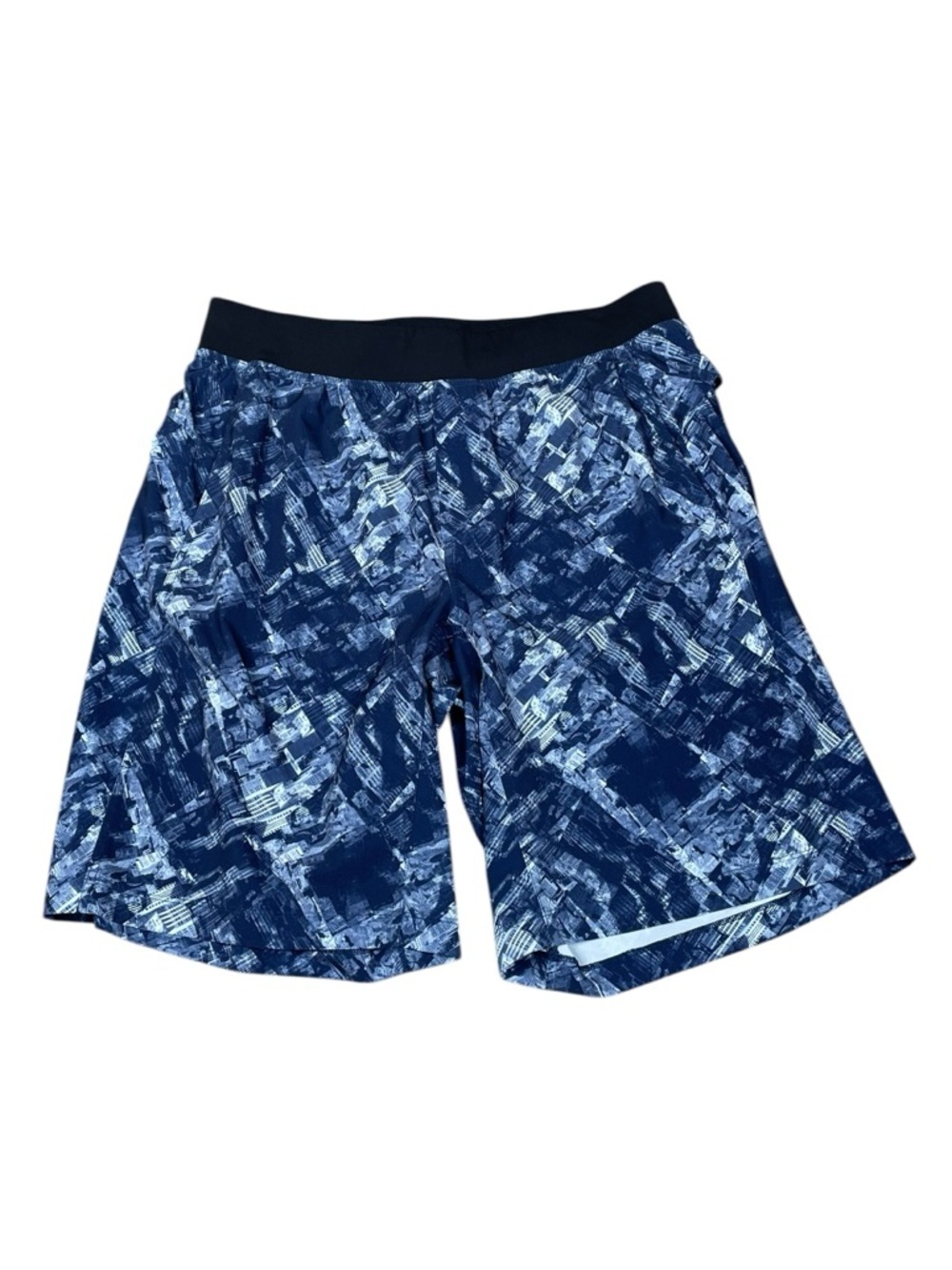 Lululemon Core Short 11" Blue Downtown Cityscape Athletic Gym Activewear - XL